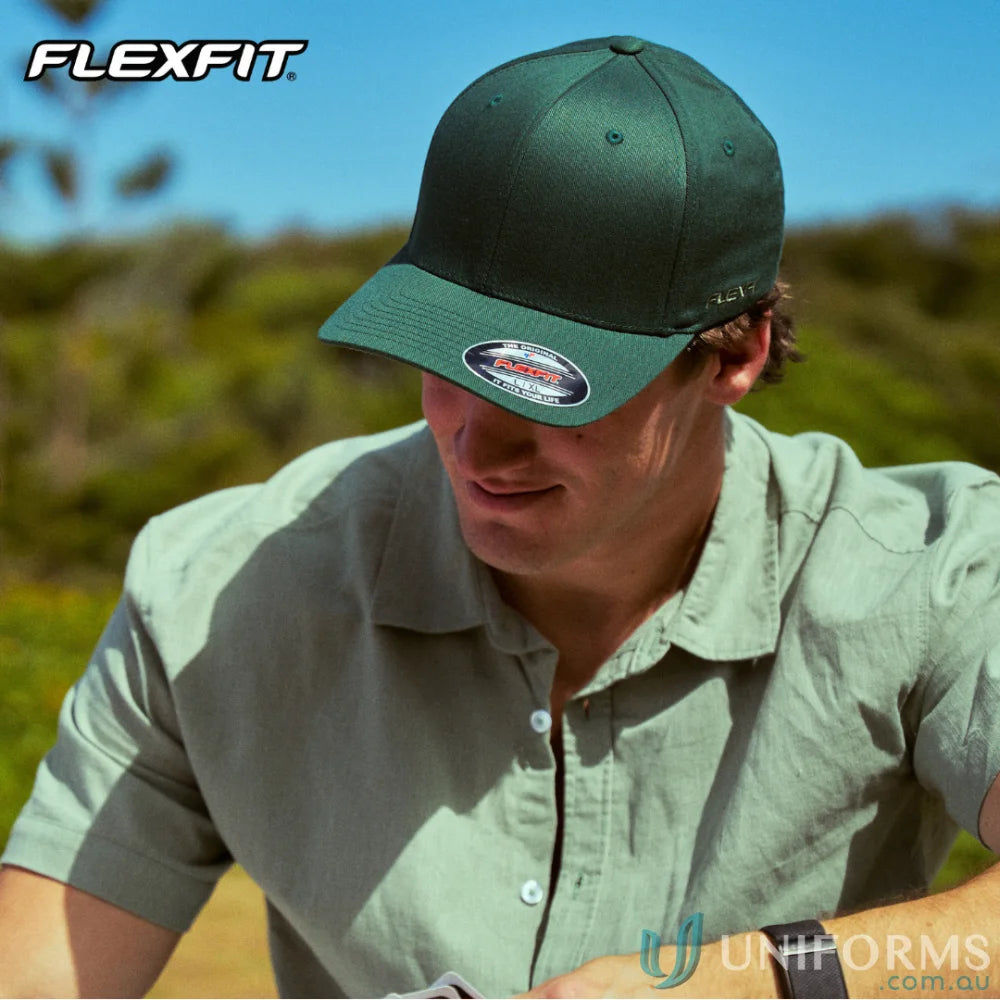 Worn By The World Flexfit Cap - Spruce / Youth - Headwear