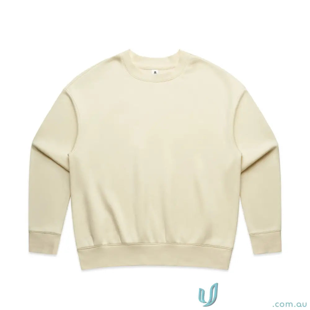 Beige Wo’s Relax Crew 4160 sweatshirt with relaxed fit and classic crew neck style