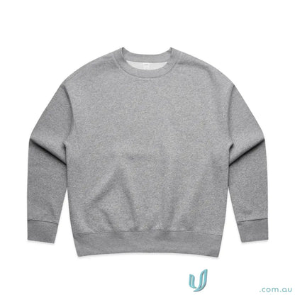 Gray Wo’s Relax Crew sweatshirt with relaxed fit and classic crew neck style