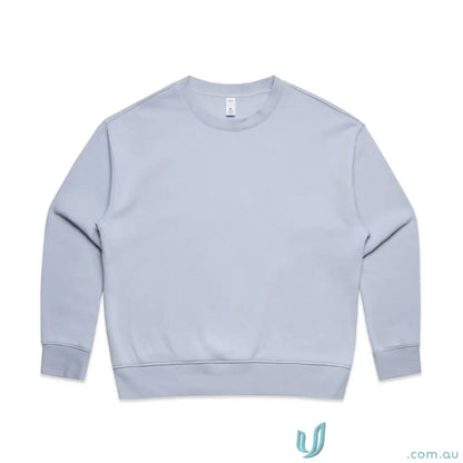 Light blue Wo’s Relax Crew sweatshirt with relaxed fit and crew neck style