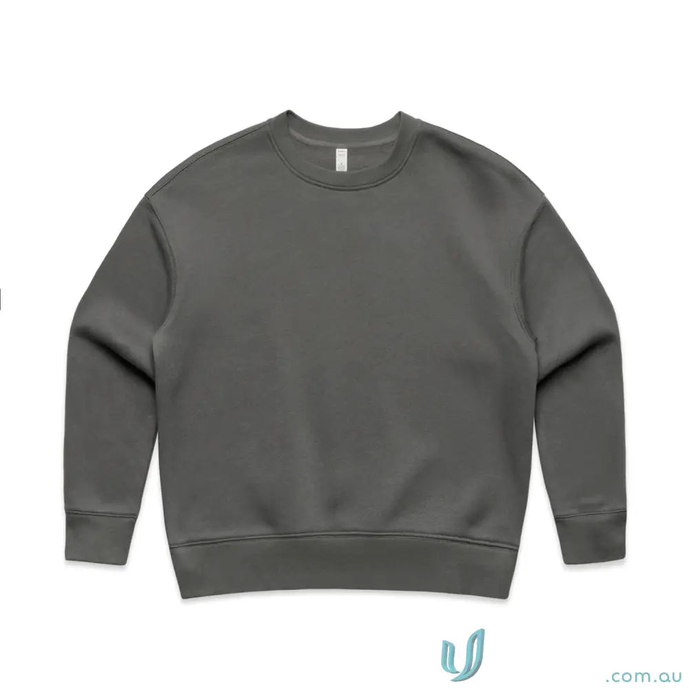 Gray Wo’s Relax Crew sweatshirt with relaxed fit and classic crew neck style