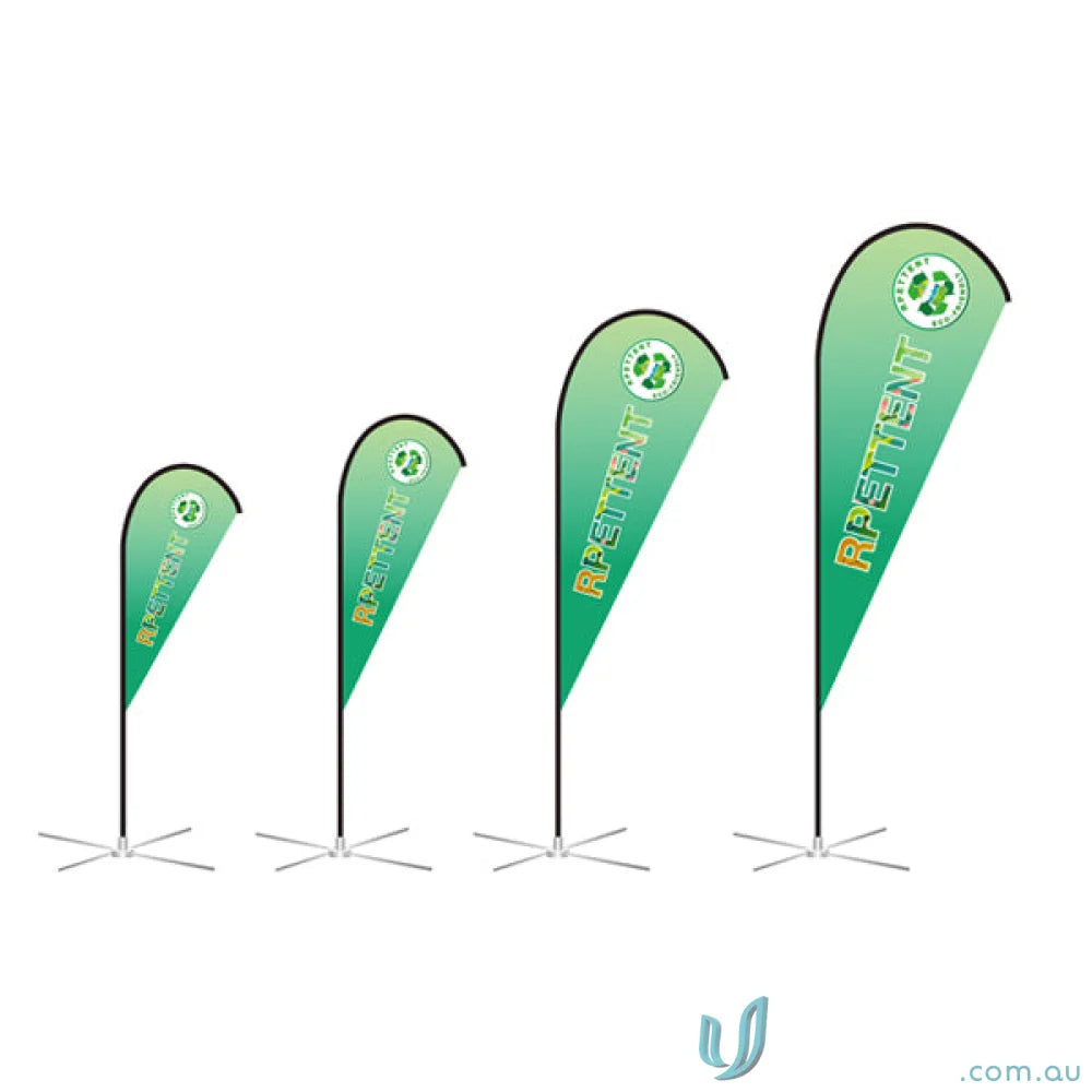 XLarge Tear Drop Flag showcasing stylish tear drop shaped advertising flags for outdoor use