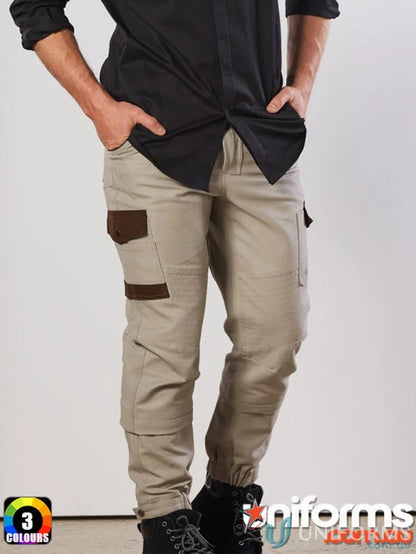 Men’s light brown XStreet Stretch Cargo Pants with reinforced knees and cargo pockets