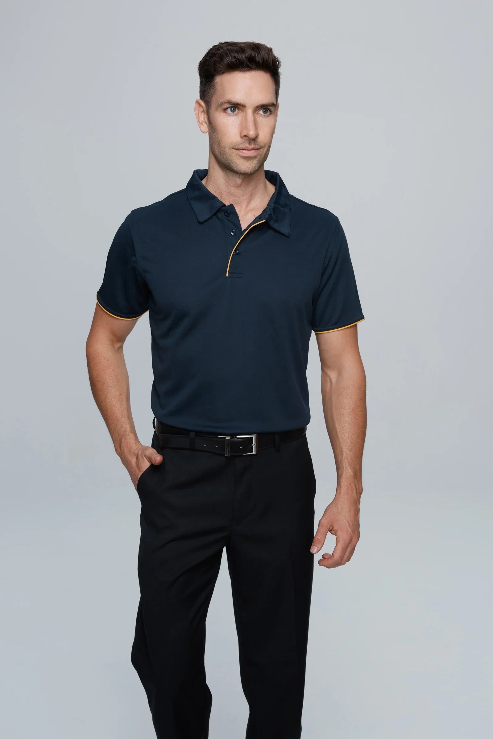 Yarra Polo - Navy/Gold / A(S) - POLO