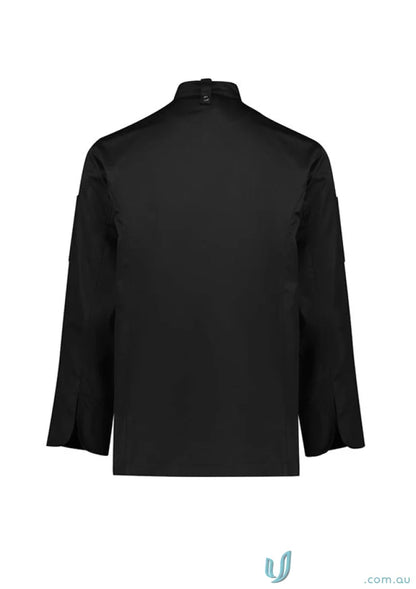 Black long sleeve chef jacket from Yes Chef Al Dente LS Chef Jacket collection