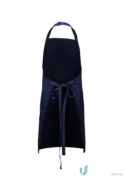 Navy blue Yes Chef Barley Apron BA35 with adjustable neck strap, made from certified recycled PET