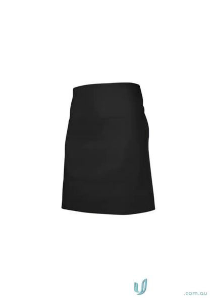 Black waist apron from Yes Chef Cafe Short Apron, a perfect blend in Biz Collection