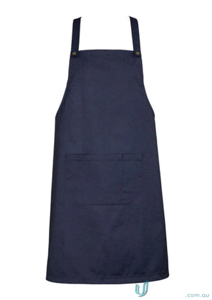 Navy blue urban bib apron with pockets from Yes Chef Urban full bib apron biz collection ba55