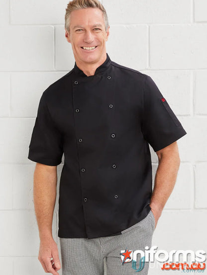 Black Black Chef Jacket from Yes Chef Zest SS Chef with underarm mesh inserts stay cool