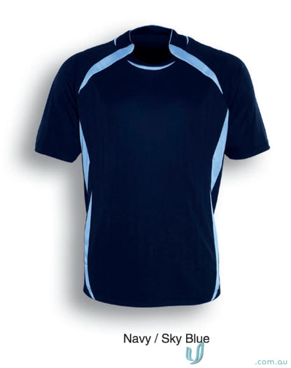 Youth Performance Soccer Jersey navy blue sports jersey with sky blue side panels