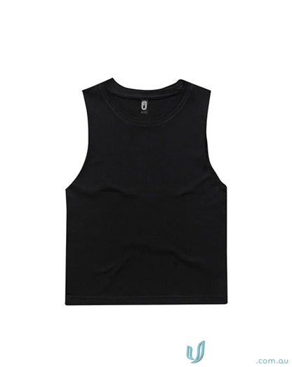 Youth Tank Top with black sleeveless crop top, perfect for casual tanks or uniforms