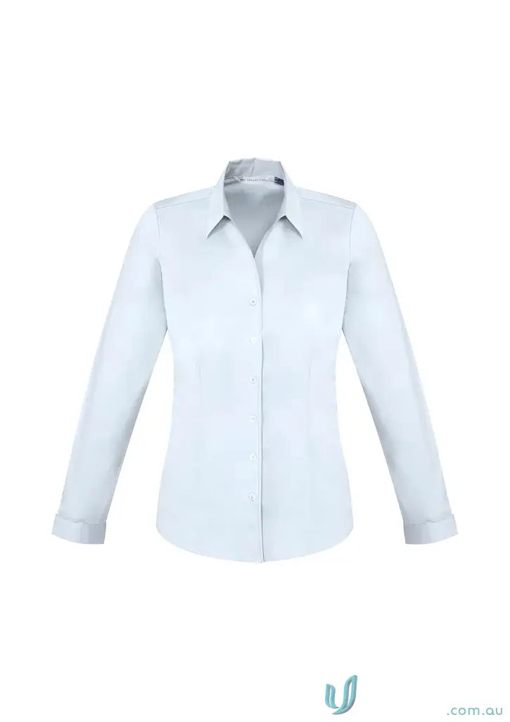 Light blue Monaco Long women’s biz collection long sleeve shirt for ladies
