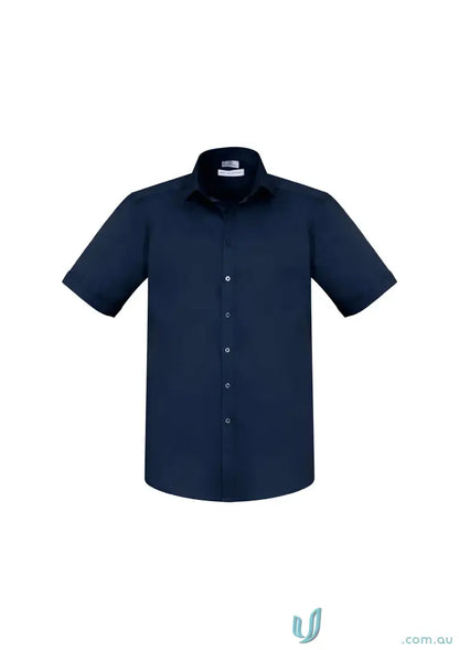 Navy blue YR Mens EMB SS Shirt, perfect Monaco short sleeve shirt offers