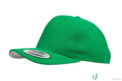 Green Yupoong Classic Snapback Cap perfect for uniforms and workwear styles