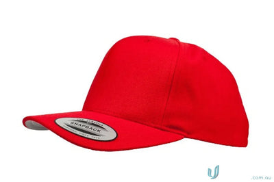 Red snapback cap from Yupoong Classic Snapback Cap perfect for uniforms and workwear