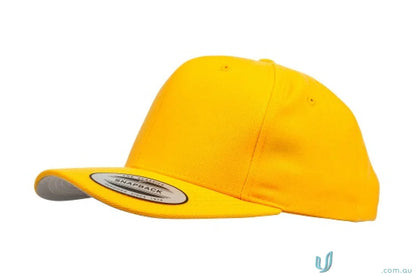 Yellow snapback baseball cap from Yupoong Classic Snapback Cap for uniforms and workwear