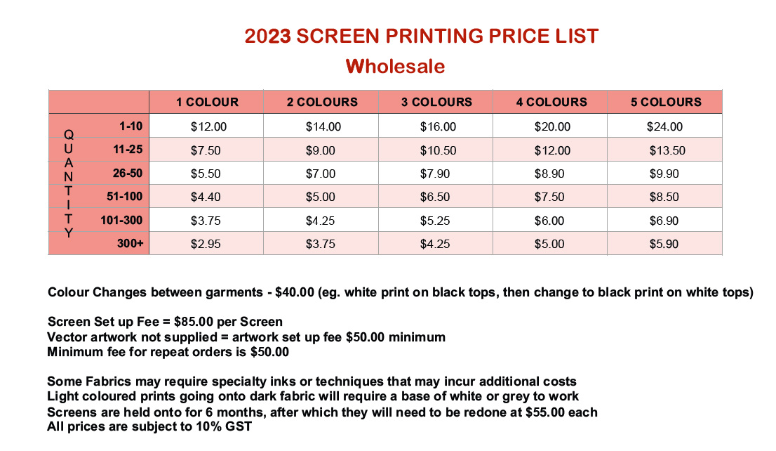 2023 SCREEN PRINTING