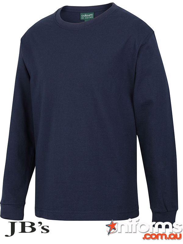 1LS_B_KIDS_navy__1679479253_762.jpg A Navy JB'S Wear Adult Long Sleeve Cuffed Tee (style 1LS)