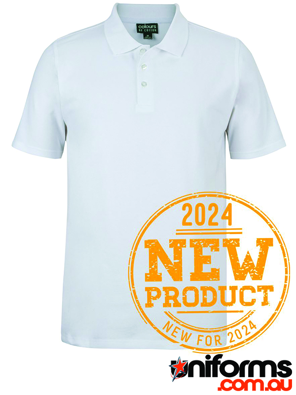 Showcasing the JB's Colours of Cotton S/S Stretch Polo - Code 2STS in White.