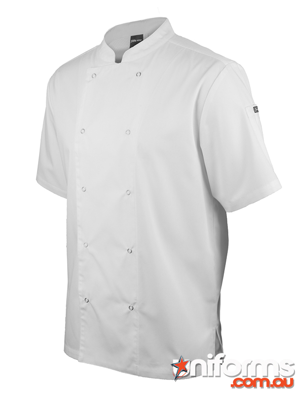 JB’s S/S Snap Button Chef’s Jacket 5CJS in White