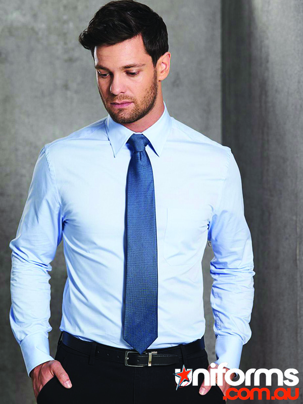M7030L_02__1707192163_288.jpg Winning Spirit Fine Twill L/S Shirt (M7030L) - A stylish and durable long-sleeve shirt perfect for work and casual wear.