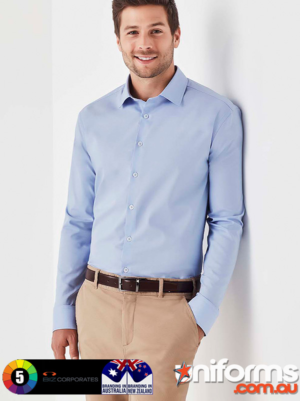 RS969ML_Mens_Charlie_Slim_Fit_LS_Shirts__1607472877_322.jpg RS969ML Black Back View - Durable and Stylish Uniforms