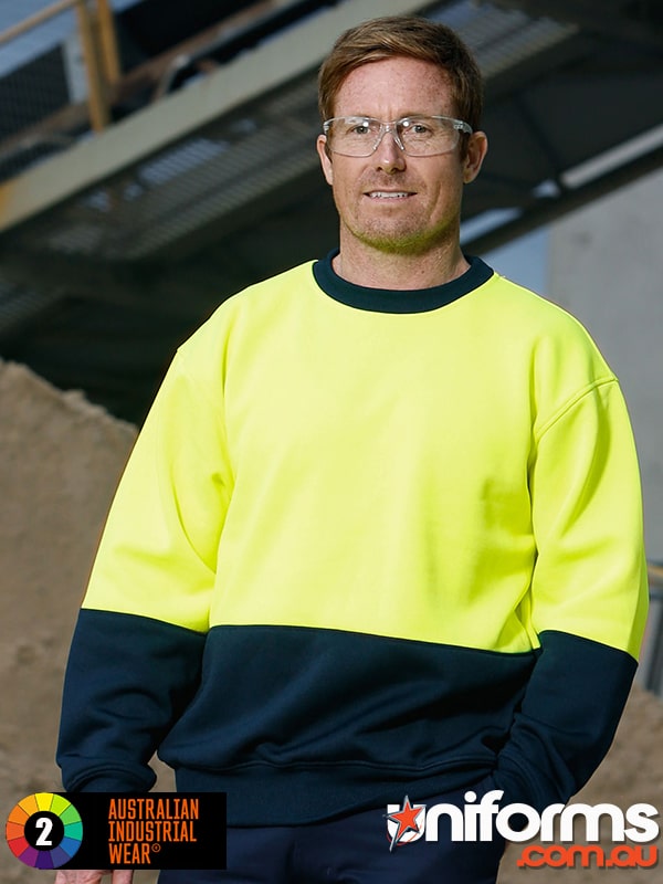 Winning Spirit AIW HiViz Crew Neck Windcheater (SW09) - Uniforms and Workwear. 