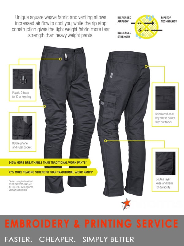 Syzmik Rugged Cooling Cargo Pant-Pea Green is A Discontinued Colour ...