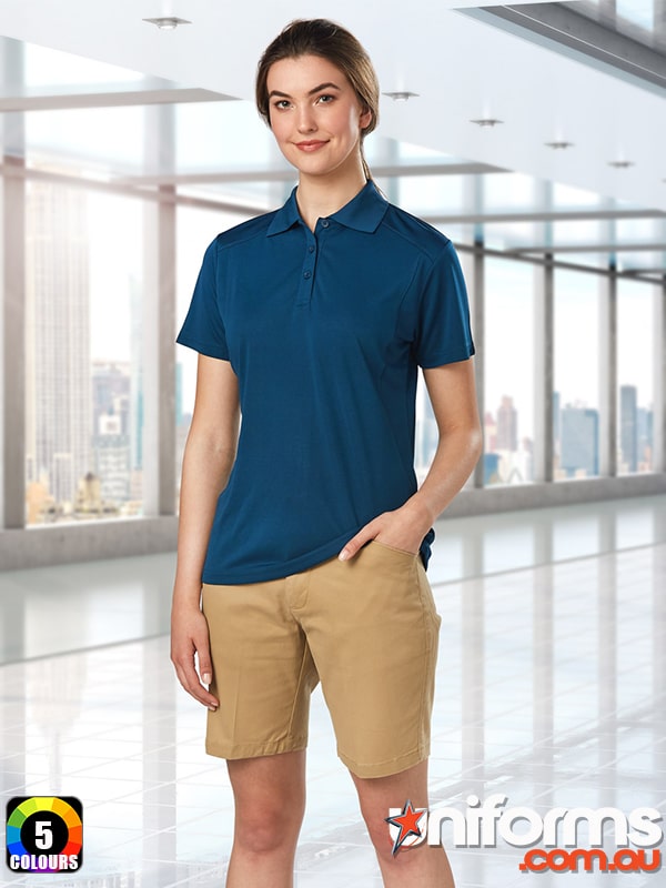 M9391 MAIN.jpg_product Winning Spirit Ladies Stretch SlimFit Boston Shorts (M9391) - Dark Grey Color Option