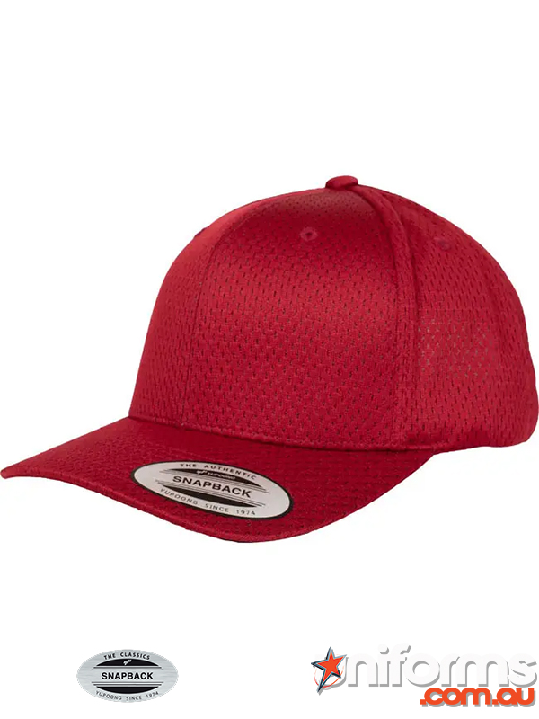 6604 Snapback Headwear Maroon Front  1681788153 464