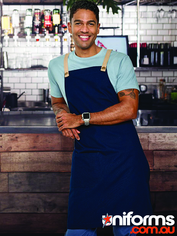 Winning Spirit Brunswick Bib Apron (AP07 (M3200)). Versatile and suitable for various industries, including hospitality and food service.
