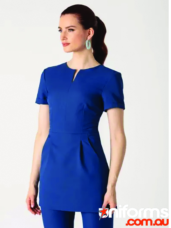 B620-2L Pretty Waist-Detail ECO Tunic by Marc Blu - Sustainable and stylish workwear