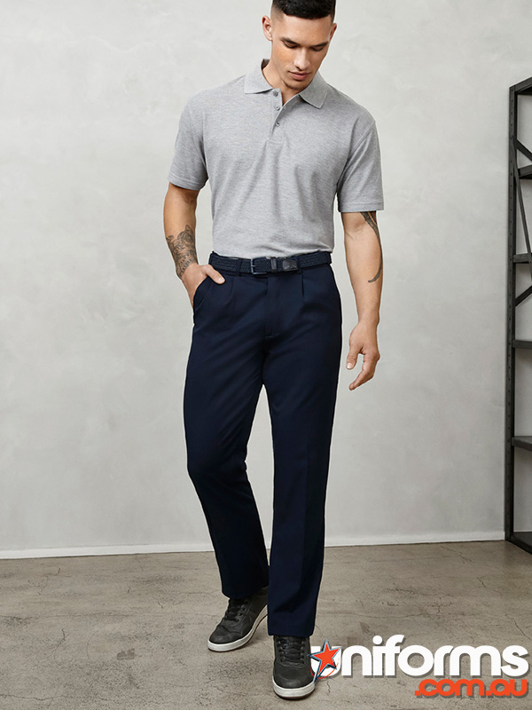 Biz Collection Detroit Pant Regular (BS10110R) - Elegant navy color suitable for formal occasions.