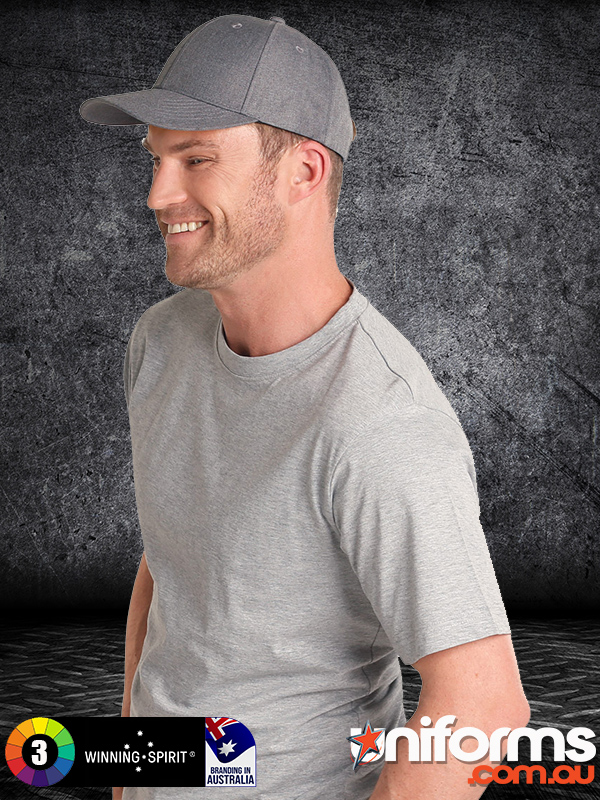 Winning Spirit Heather Cap - Navy Back View - SKU: CH33