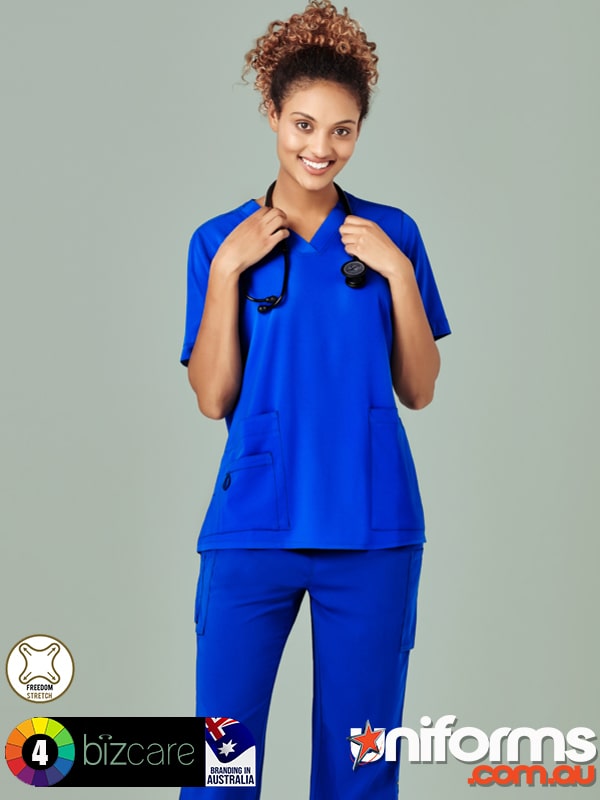 CST941LS Womens Easy Fit V Neck Scrub Top  1589769478 123