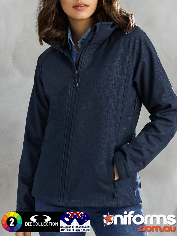 Biz Collection Ladies Geo Jacket (J135L) - Navy