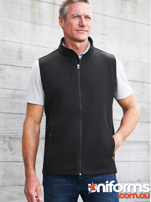 Lightweight and breathable Biz Collection Men's Apex Vest J830M, designed for comfort and style in any setting.