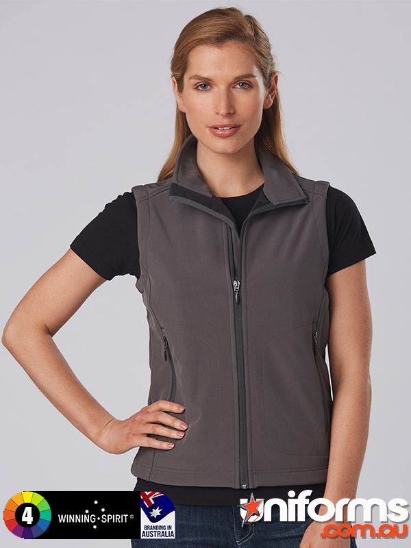 Winning Spirit Ladies HiTech Softshell Vest - SKU JK26 - Front View