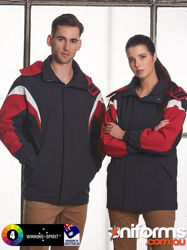 JK28 BATHURST Tri Colour Jacket With Hood Unisex  1589781228 935