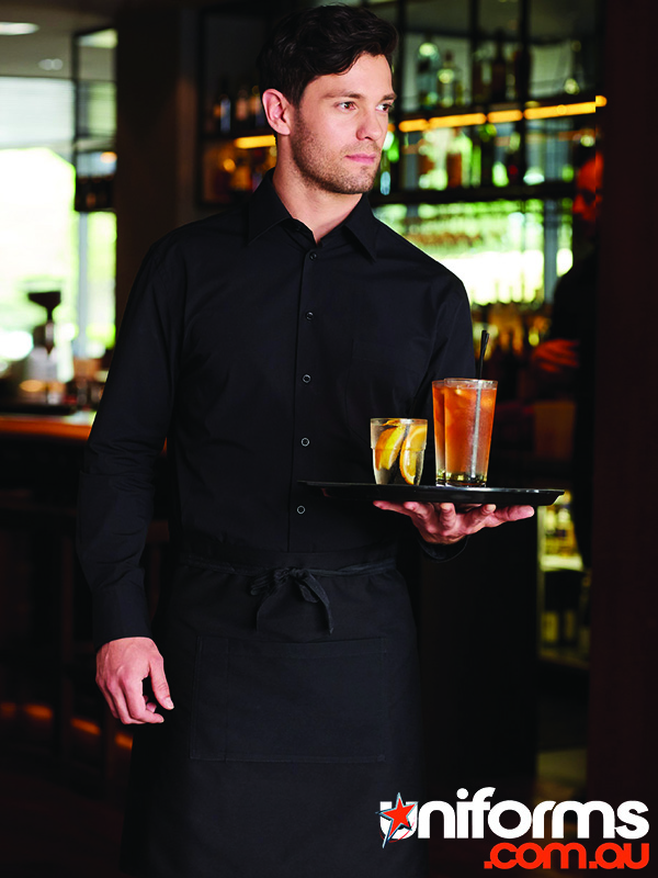Cotton/Poly Stretch Long Sleeve Shirt (M7020L) - Versatile and Comfortable for All-Day Wear