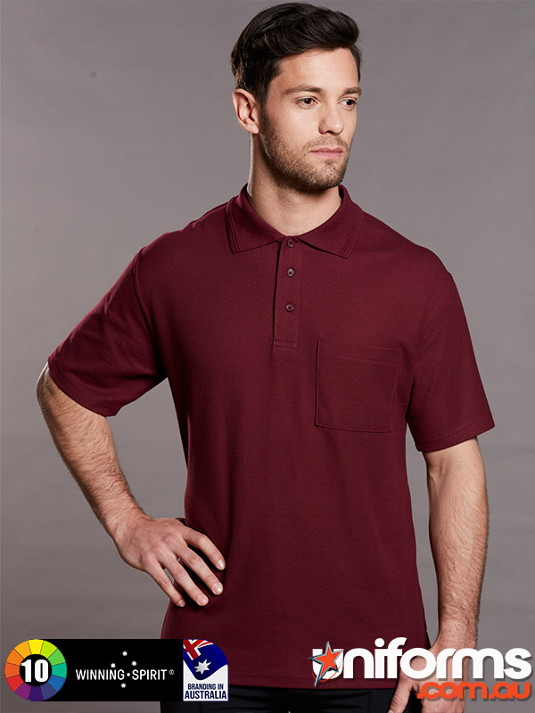 Winning Spirit Unisex Pocket Polo (PS41) 