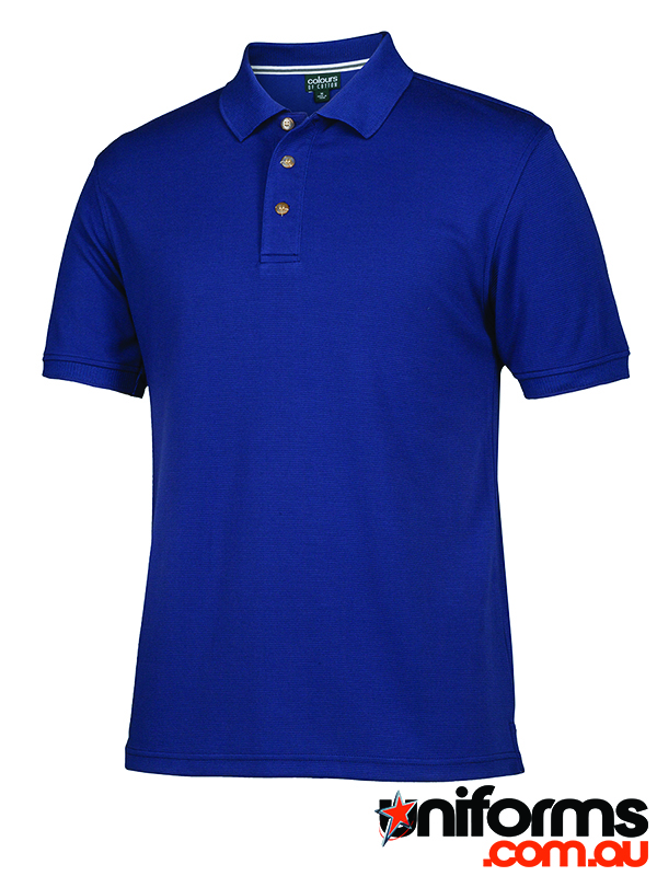 Showcasing the  JB's Colours of Cotton Ottoman Polo Code S2OP in Junior Navy.