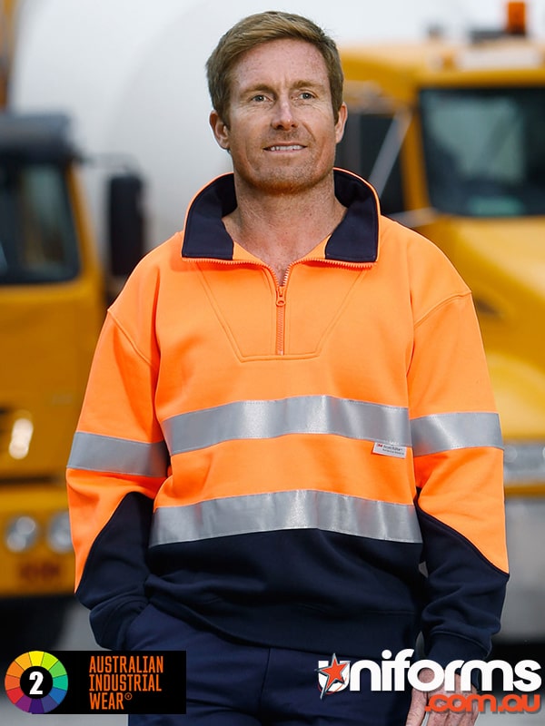 Winning Spirit AIW HiViz Fleecy Sweat Jumper With 3M Tape (SW14). 