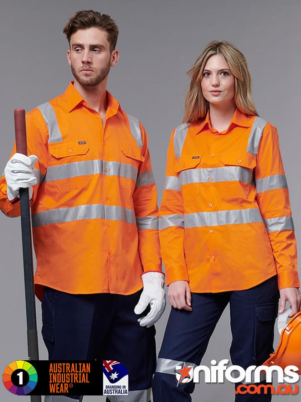 Winning Spirit VIC Rail Lightweight Safety Shirt (SW55). A must-have for safety-conscious professionals, offering both style and functionality.
