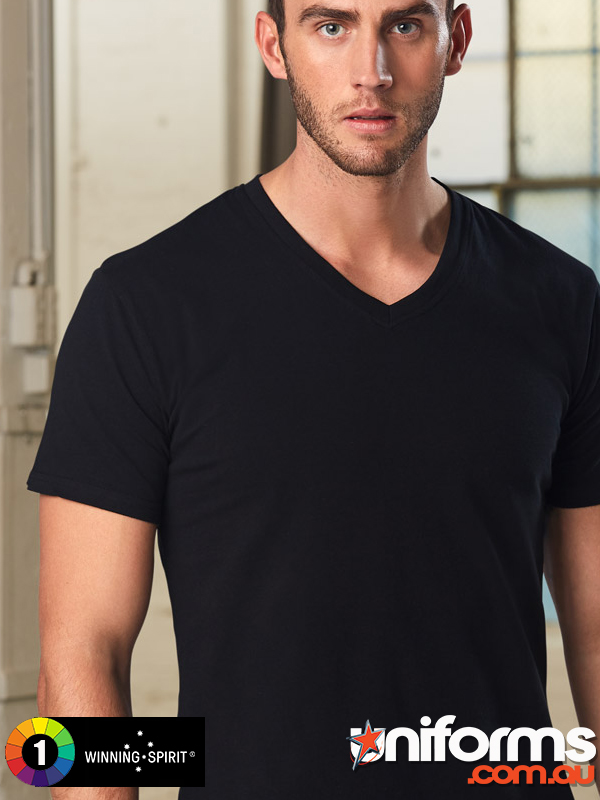 TS07A MEN S V NECK TEE  1589014255 891