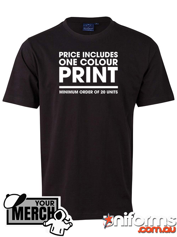 One Colour Print Adult Premium Tee