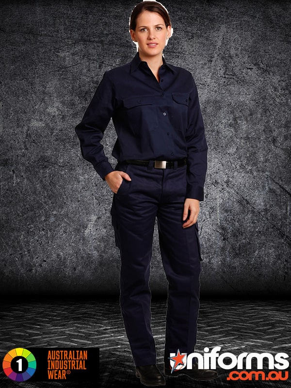 Winning Spirit AIW Ladies Heavy Cotton Pre-shrunk Drill Pants (WP15). Size chart for perfect fit and comfort.