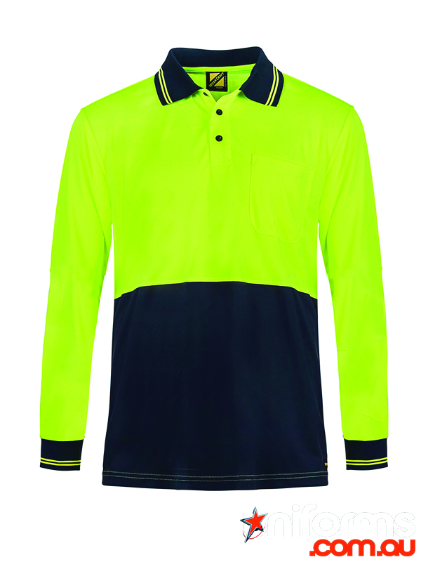 HiVis LS Taped Polo