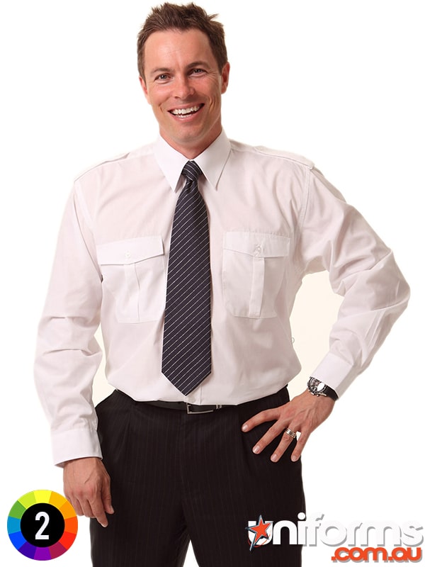 Winning Spirit Epaulette LS Shirt (BS06L) - Designed for comfort and durability, perfect for those long workdays in any professional environment.