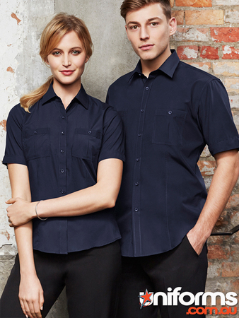 S306MS Bondi Short Sleeve Shirt Uniform Workwear Uniforms Hospitality